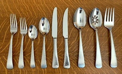 BRAND NEW! MIKASA Hammered Opulent FLATWARE SILVERWARE YOU CHOOSE PIECE CHOICE