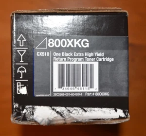 Lexmark 800XKG Black Extra High Yield Toner 80C0XKG - Picture 1 of 4