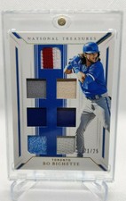PANINI National Treasure BO BICHETTE PATCHS MLB TORONTO BLUE JAYS /25
