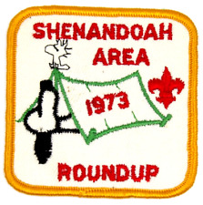 1973 Roundup SNOOPY Shenandoah Area Council Patch Virginia VA Boy Scouts BSA