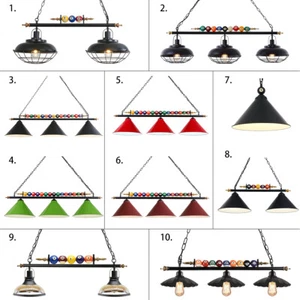 Hanging Pool Table Lights Billiard Pool Table Lighting Fixtures for 7' 8' Table - Picture 1 of 49