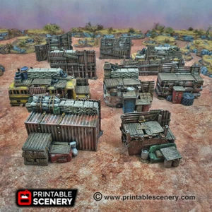 Tabletop Gaming Scatter Terrain Sci-Fi Gaslands Fallout - Junkfort Ramparts - Bild 1 von 7