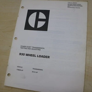 Manual de servicio de ajuste de pruebas de transmisión de cargadora de ruedas CAT Caterpillar 930 - Imagen 1 de 5