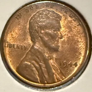 1944-D Lincoln Cent Wheat Penny UNC RB Reb/Brown color FREE Shipping! - Picture 1 of 2