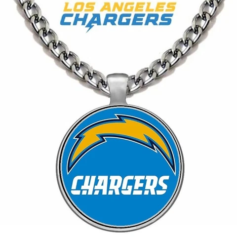 New Los Angeles LA Chargers  Mens 24" Stainless Steel Chain Pendant Necklace D5 Cover