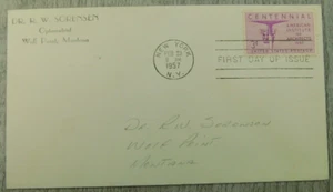 1st Day Issue American Institute of Architects FEB 1957 VTG Stamp Envelope Cover - Picture 1 of 4