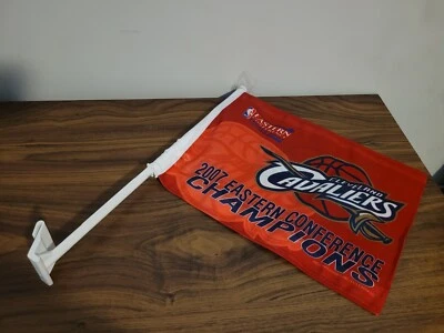 Cleveland Cavaliers Double-Sided Car Flag 2007 Eastern Co. Champions Rico NBA - Image 1 of 4