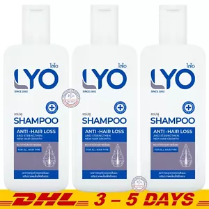 Lyo Shampoo Hair Treatment Hair Strengthen & Regrowth Shampoo 200ml Pack 3 - Picture 1 of 7
