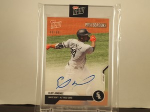 2020 Topps Now Postseason Auto Eloy Jimenez Autograph Chicago White Sox # 88/99