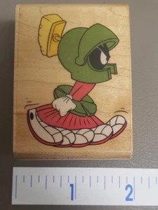 New Marvin Martian Rubber Stampede Martian Movin' 1993 Looney Tunes Stamp - Picture 1 of 4