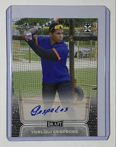 2020 YOELQUI CESPEDES LEAF DRAFT ROOKIE XRC AUTO #BA-YC1 RC  - Picture 1 of 7