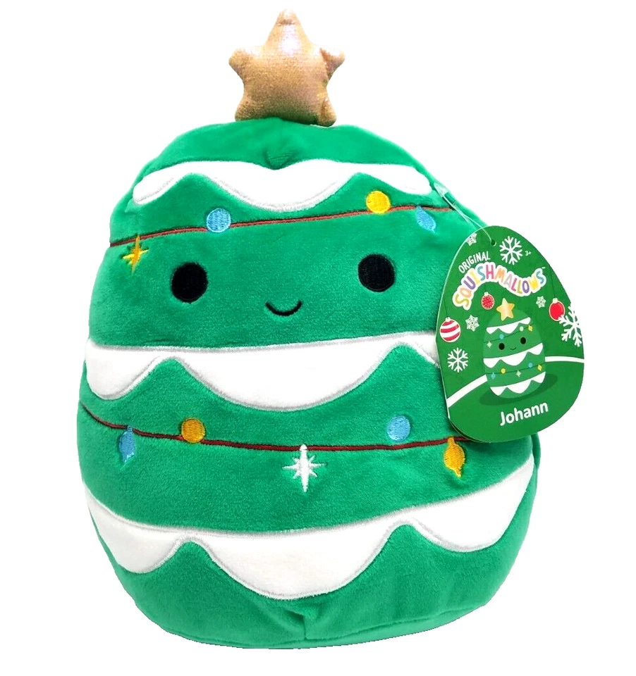 Peluche de malvavisco de Navidad Johann 8 pulgadas 2023 KellyToy árbol de vacaciones con estrella Foto 1 de 1