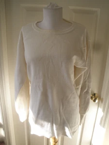 Vintage John Henry Men's Long Sleeve Thermal Top White XL 46-48 (68) - Picture 1 of 4