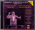 Sergiu CELIBIDACHE: BARBER Capricorn BUSONI Violin Concerto GENZMER Flute BPO CD
