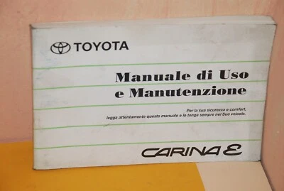 TOYOTA CARINA LIBRETTO USO MANUTENZIONE EDIZIONE 1993 - Immagine 1 di 3