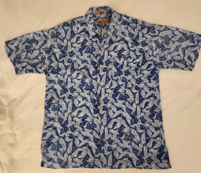 Camisa Hawaiana Lord & Taylor's Informal Clásica Para Hombre Grande (L) - 100% Rayón Foto 1 de 4