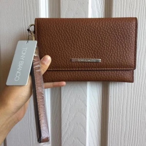 Tony Bianco Jeffrey Brown / Tan Wallet Clutch - New Condition - Picture 1 of 7