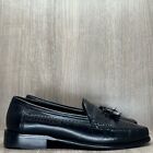 Bostonian Shoes Mens Size 8 Tasseled Penny Loafers Slip On Leather Black