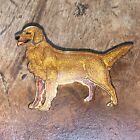 1.5” Vintage Golden Retriever Dog Enamel Gloss Brooch Pin WM Spear 1992