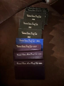 United States proof set. Various 1975-1990. Lot of 9 - Picture 1 of 1