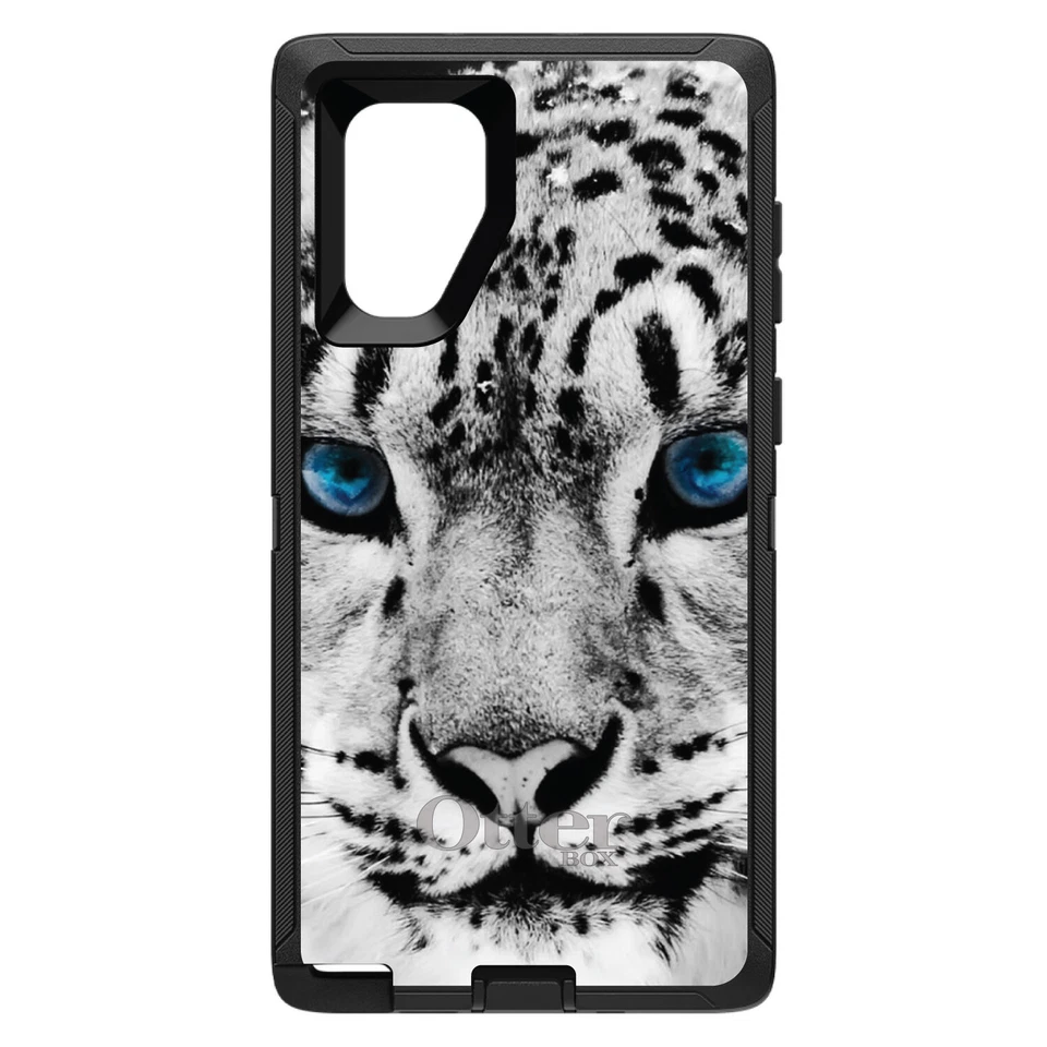 OtterBox Defender para Galaxy Note 8 9 10 + Snow Leopard Blue Eyes Foto 1 de 1