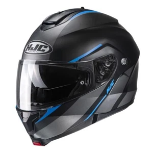 HJC C91 Tero Blue Flip-Front Motorcycle Helmet Modular - Picture 1 of 3