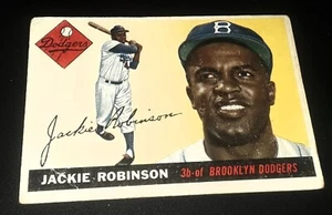 1955 TOPPS BASEBALL #50 JACKIE ROBINSON *GOOD+/VG OR BETTER* BROOKLYN DODGERS - Picture 1 of 7