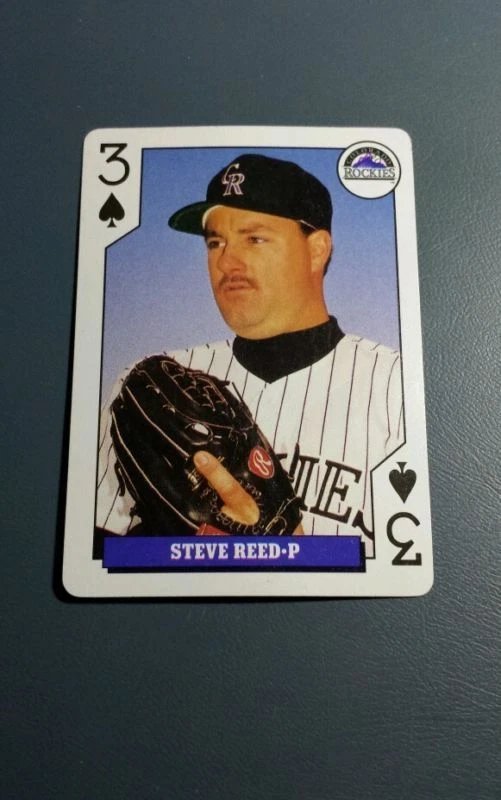 STEVE REED 1993 BICYCLE SPORTS COLLECTION ROOKIES PLAYING CARD A8678 - Image 1 of 1