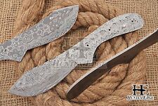 HUNTEX Custom Hand-Forged Damascus 220 mm Full-Tang DIY Spay Blank Blade Knife