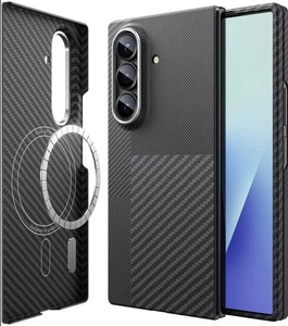 JUESHITUO for Samsung Galaxy Z Fold 7 Case: Ultra Slim 600D&1500D Aramid Fiber - Picture 1 of 11