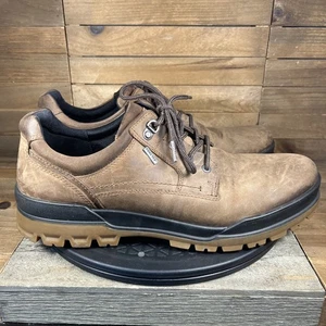 Zapatos al aire libre ECCO para hombre talla EUR 46 US 12-12,5 resistente pista GTX cuero marrón - Imagen 1 de 10