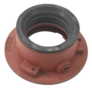 Mifab A1-4P-7 Cast Iron Floor Cleanout w 4" Heavy Duty Round Stainless Steel Top - Picture 1 of 7