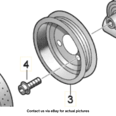 2011–2015 VW Jetta V-Belt Pulley Used OEM 038145255A - Image 1 of 4
