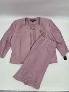 NWT Kasper Mauve Pink 3-Piece Skirt Suit Set – Size 18 – Retails $300 - Picture 1 of 22