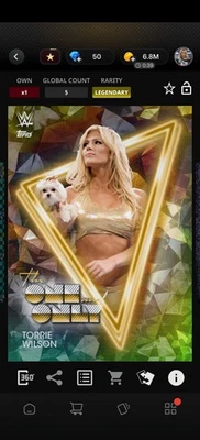 Topps WWE SLAM *DIGITAL* - Midnight Daybreak The One & Only - Torrie Wilson 5CC - Image 1 of 2