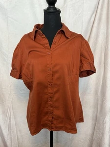 Blusa con botones Apt 9 cerveza de raíz elástica - Imagen 1 de 8