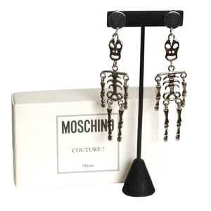 MOSCHINO - Ohrringe Silber Skelett Neu mit Etikett 2020 - Bild 1 von 5