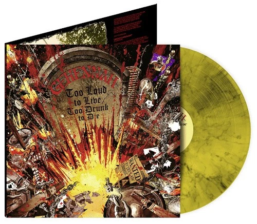Gehennah Too Loud to Live,Too Drunk to Die (Marble Vinyl) (Vinyl) (UK IMPORT) - Image 1 of 1