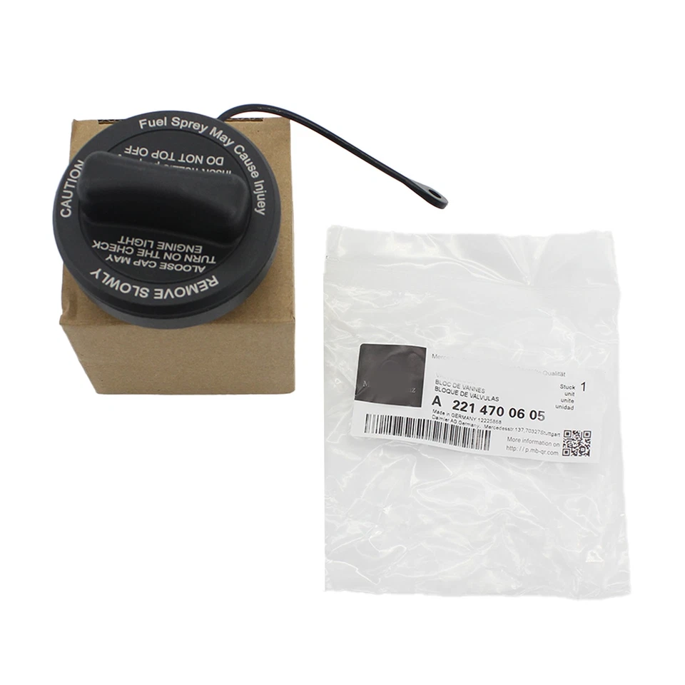 OEM 2214700605 New Mercedes Benz Fuel Gas Tank Filler Cap with Strap W203 W221 - Изображение 1 из 4