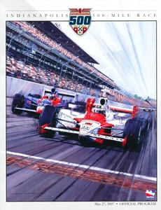 2007  Indy Indianapolis 500 Program with Two Tickets Dario Franchetti Winner - Picture 1 of 4