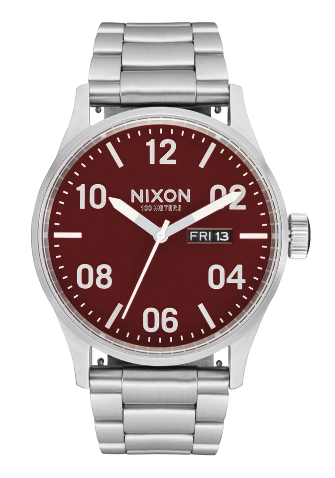 Reloj unisex Nixon Sentry acero inoxidable esfera arándano A356-5198 Foto 1 de 1