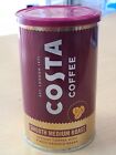 Costa Coffee Smooth Medium Roast Instant Coffee with Finely Ground Beans Tin 