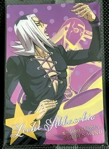 M・B Leone Abbacchio JoJo's Bizarre Adventure Oblate Card Golden Wind Nr. 04 Kostenloser Versand - Bild 1 von 6