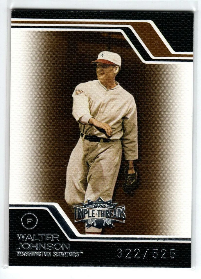 2008 Topps Triple Threads Sepia #222 Walter Johnson 525 (ref 190651) - Image 1 of 1