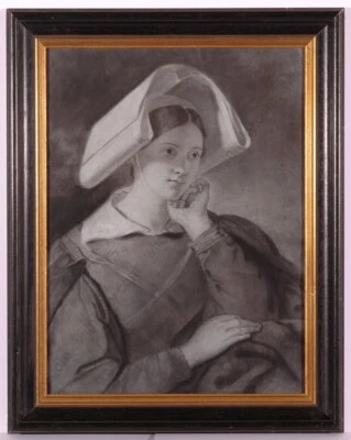 "Retrato de una joven monja", escuela francesa, ca.1850, dibujo (m) Foto 1 de 4