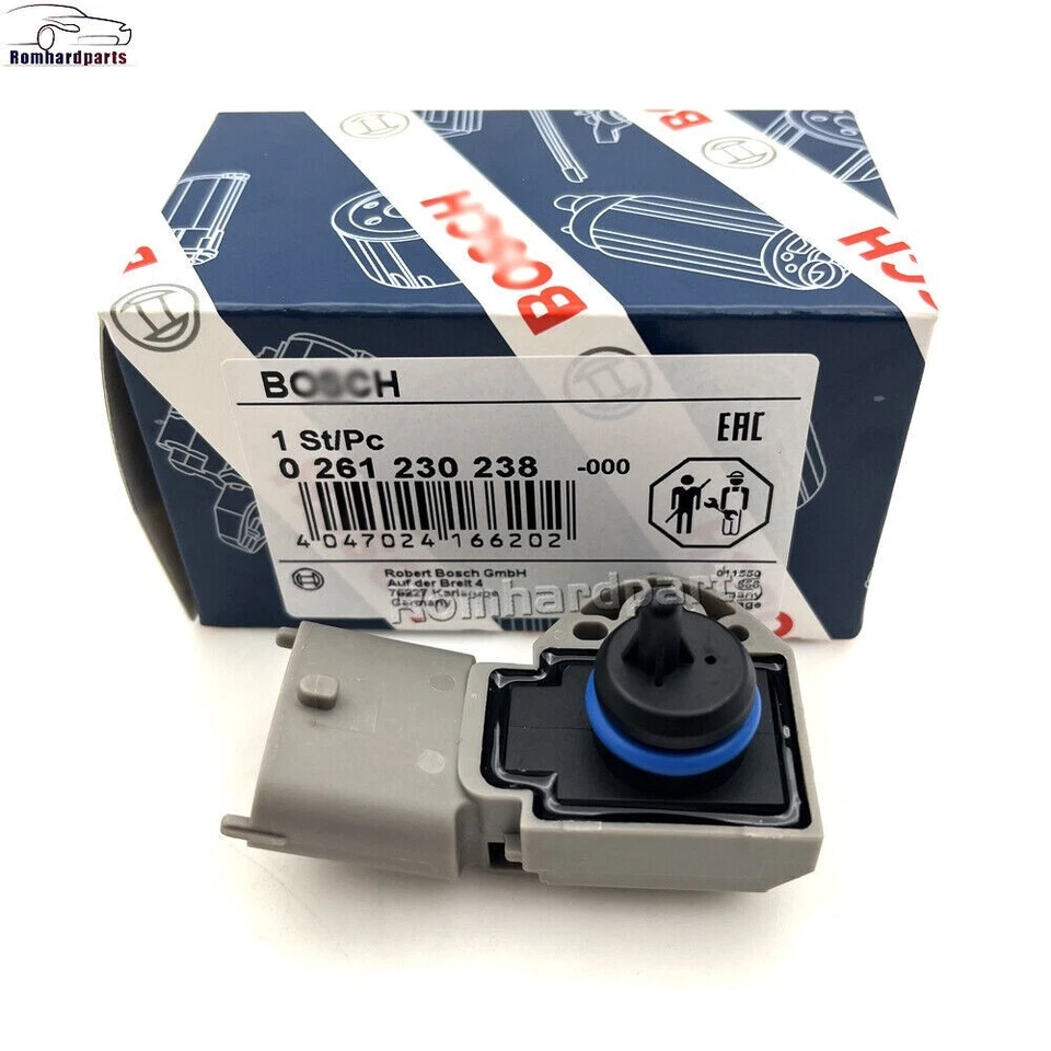 Genuine OE BOSCH Fuel Rail Pressure Sensor for Volvo S60 S80 V70 XC70 XC90 P0193 - Image 1 of 4