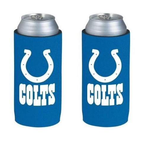Indianapolis Colts NFL 2 pack Ultra Slim Can Koozie cooler hugger Cover