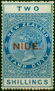 Niue 1918 2s Deep Blue SG33 Fine MM - Picture 1 of 1
