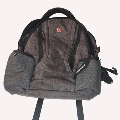 Swissgear Gray Laptop Backpack Multiple Compartments Padded Straps academia bike - Image 1 of 4