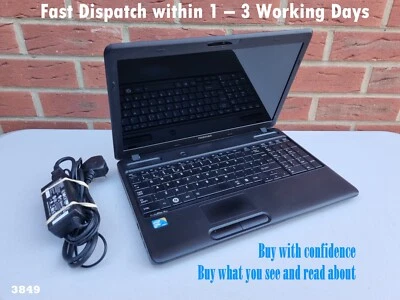 Fast Toshiba 15.6” inch 6 GB RAM 500 GB HDD Win10Pro Wi-Fi Intel Widescreen Full - Image 1 of 4